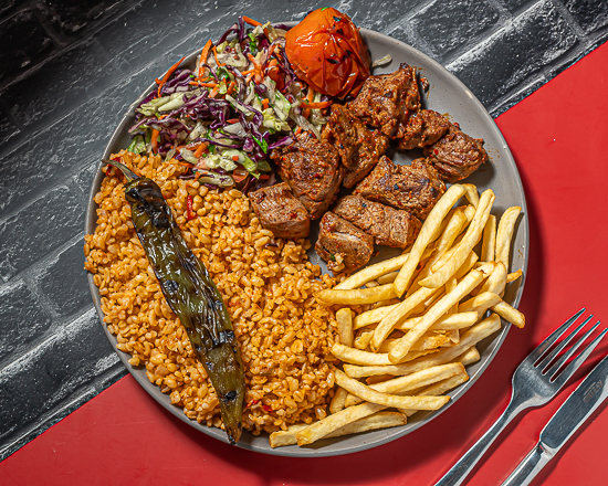 Assiette Brochettes Agneau